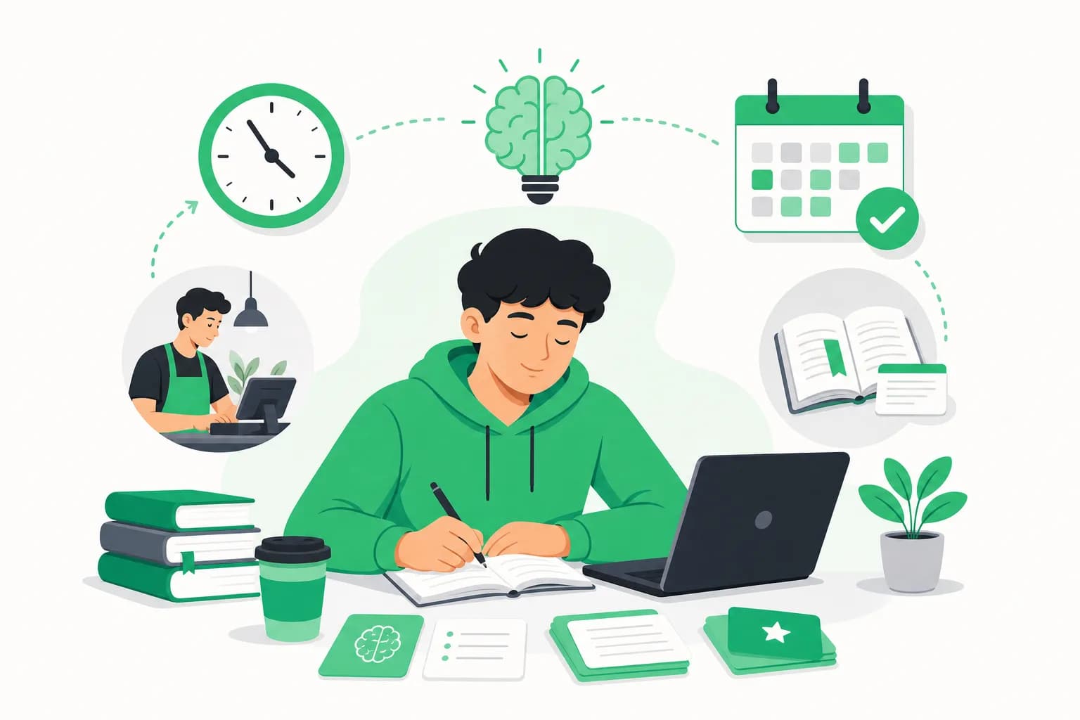 ⏰ How to balance a student job and revision without burning out