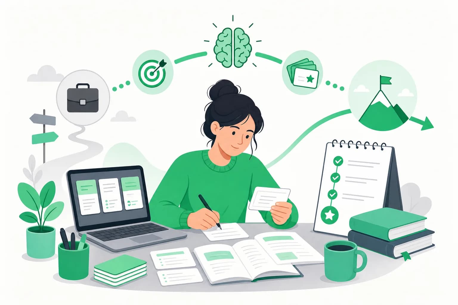 🔄 How to successfully change careers with ultra-targeted study notes