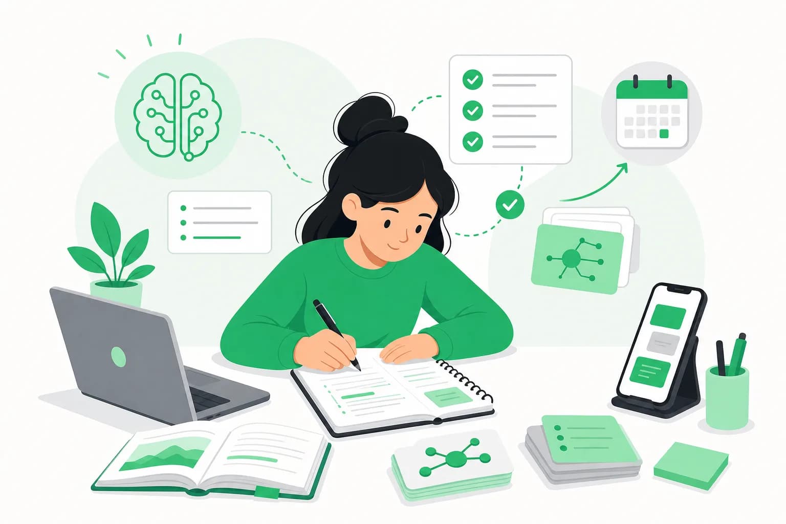 Cómo tomar apuntes efectivos en clase para repasar mejor